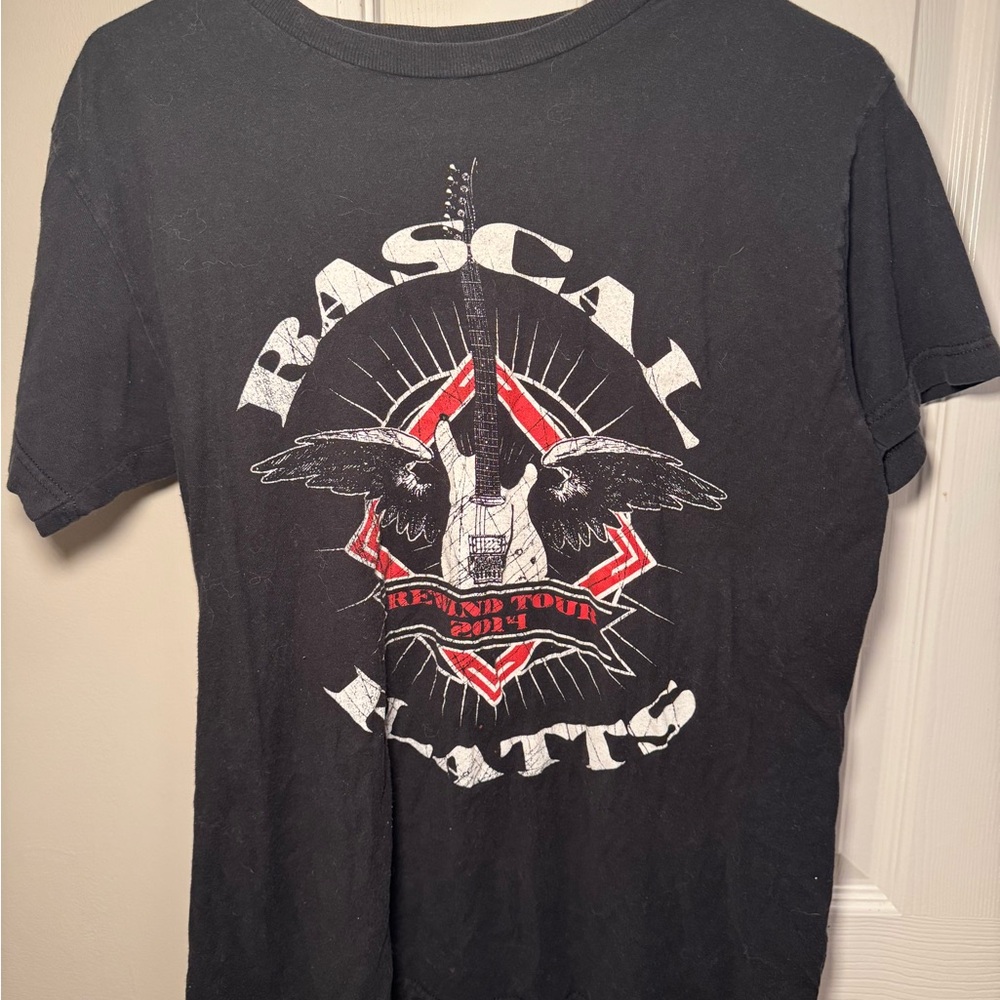 Black Short Sleeve Rock Graphic Tee